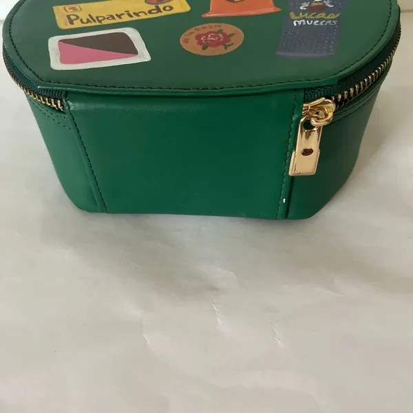 Breakfast Friend Green Designer Circle Bag with Colorful Graphics - Image 7