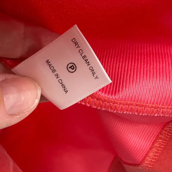 Pomander Place‎ Pink Red Colorblock Velvet Skirt Dress Womens Medium - Image 6