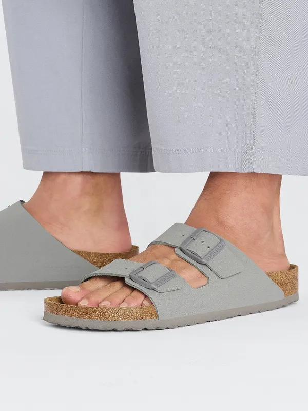 Birkenstock Arizona Birko-Flor Sandals in Stone Coin - Image 4
