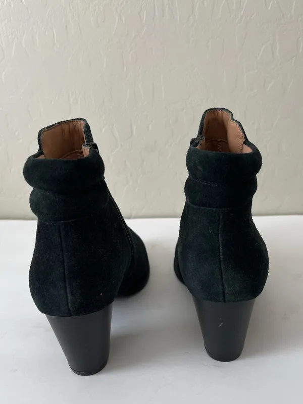 Vionic Jessie Water Resistant Suede Leather Ankle Boots Booties Black Size 8.5 - Image 5