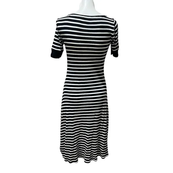 Lauren Ralph Lauren Women's Striped Bodycon Dress Black & White Standard Size S - Image 5