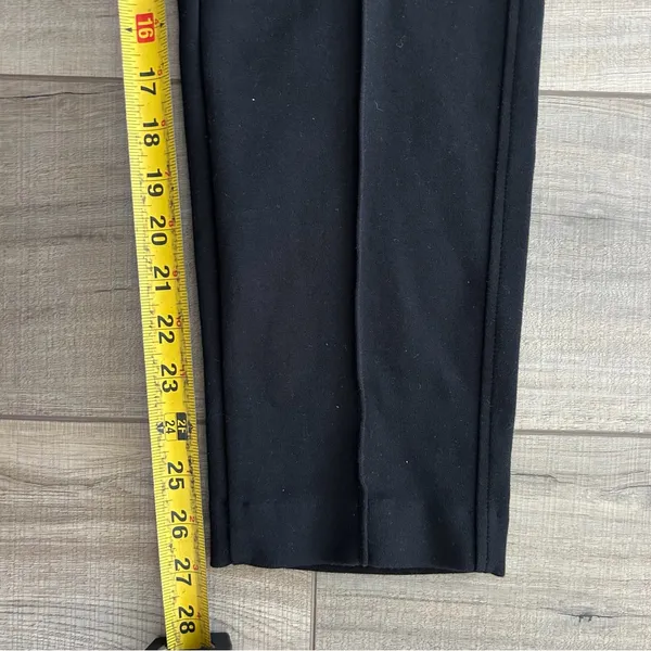 Everlane The Dream Pant Slim Straight Pintuck Pull On Pants Neutral Black S - Image 11