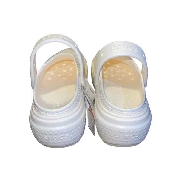 Crocs Stomp Slip on Clogs Chalk White Platform Size 10 Chunky Sole Comfort NWT - Image 3