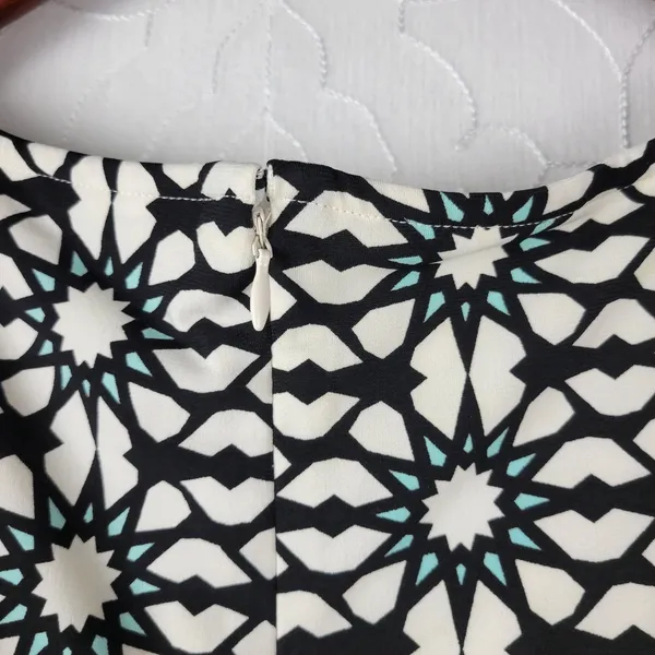 Maggie London Stitch Fix Dress 22W Black White Cenna Jersey Starbust Mini NEW - Image 6