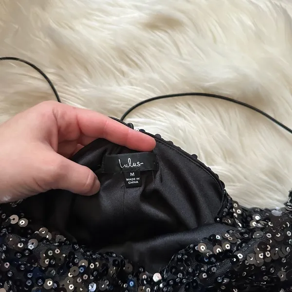 LULU’S Force Of Fashion Black Backless Sequin Mini Dress - Image 7