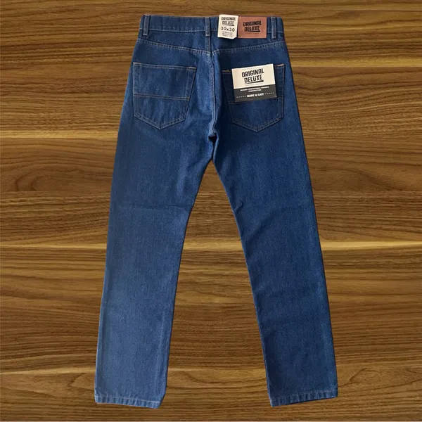 NEW Original Deluxe Men’s Jeans 30x30 Regular Straight Blue Denim Classic Casual - Image 5