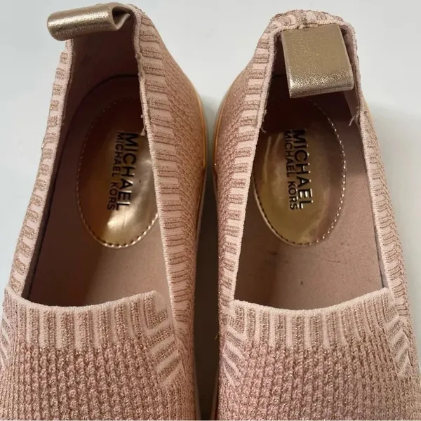 MICHAEL Michael Kors Women's Skyler Slip-On Sneakers Rose Gold Size 9 - Image 4