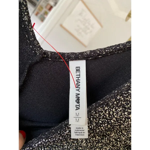 Bethany‎ Mota Glitter Mini Dress Fit Flare Glam Sparkle Y2K Spring Summer Luxury - Image 4