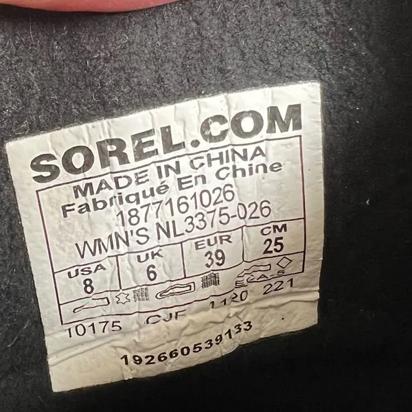 Sorel Lexi Wedge Boot Olive Green and Black Quilted Leather Ankle Boots Size 8 - Image 4