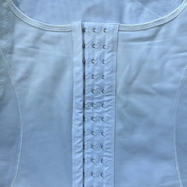 Vintage Mesh Corset Top White XL - Image 5