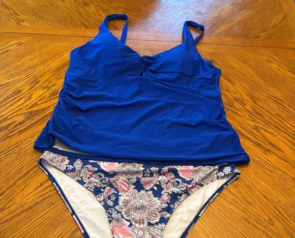 ZAFUL Tankini Twist Front Tummy Control High Waisted Bikini Sets nwt - Image 8