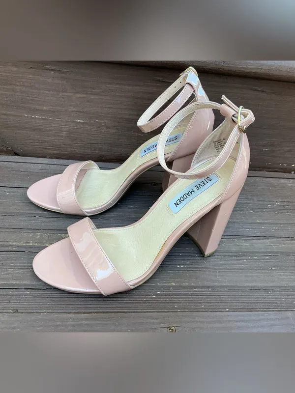 Steve Madden Blush Patent Block Heel Sandals🌷🌷 - Image 3