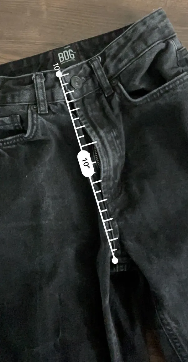 Black High Rise Mom Jeans - Image 3
