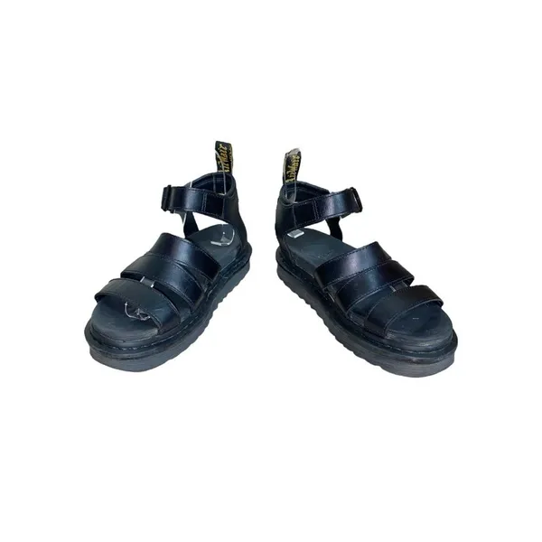 Dr. Martens Blaire Brando Black Leather Platform Strappy Chunky Sandals Size 7 - Image 3