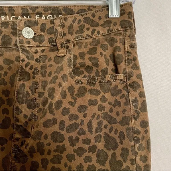 American Eagle next level stretch super hi-rise leopard jegging 4S - Image 6