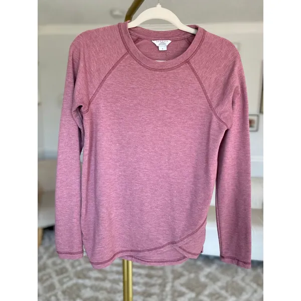 Danskin Mauve Long Sleeve Pullover Lounge Activewear S Cozy Buttery Soft‎ Autumn - Image 2