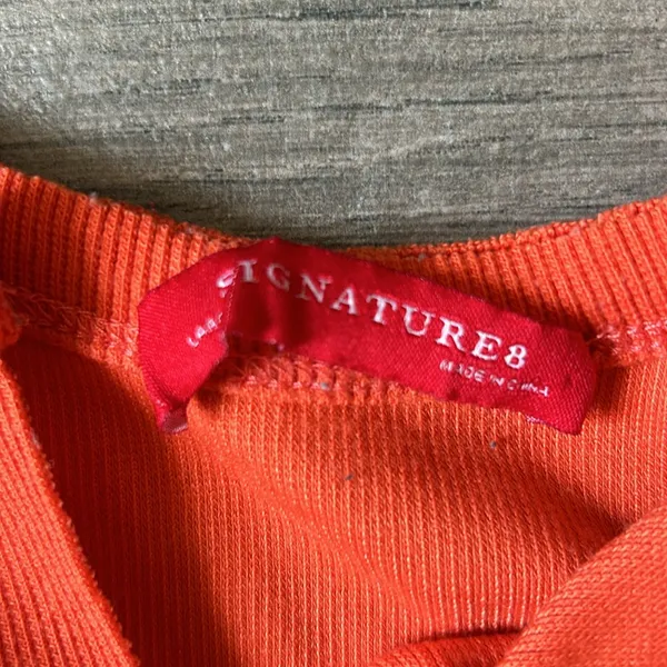 Signature 8 orange mini dress Size L - Image 3
