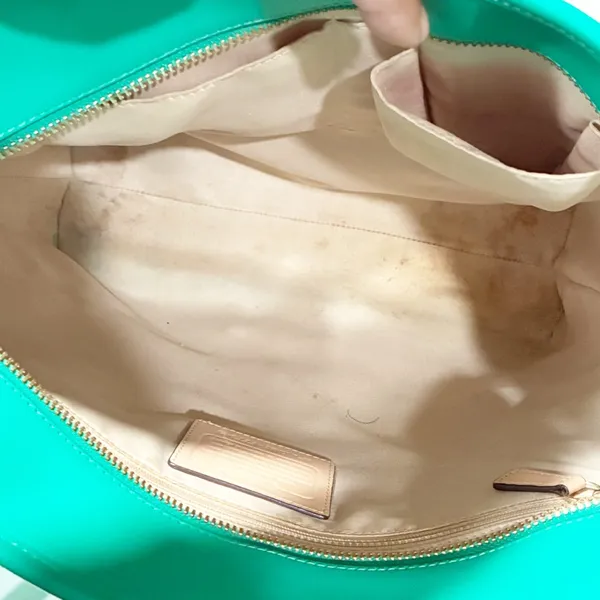 Coach Purse Peyton Saffiano Leather Zip Top Tote Handbag NoA1481-F27349 Green - Image 5