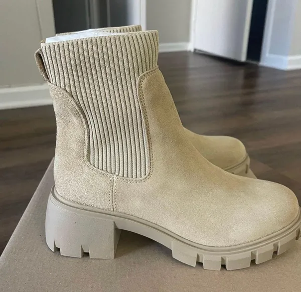 Steve Madden Hayle Suede Leather Chunky Boots - Image 2