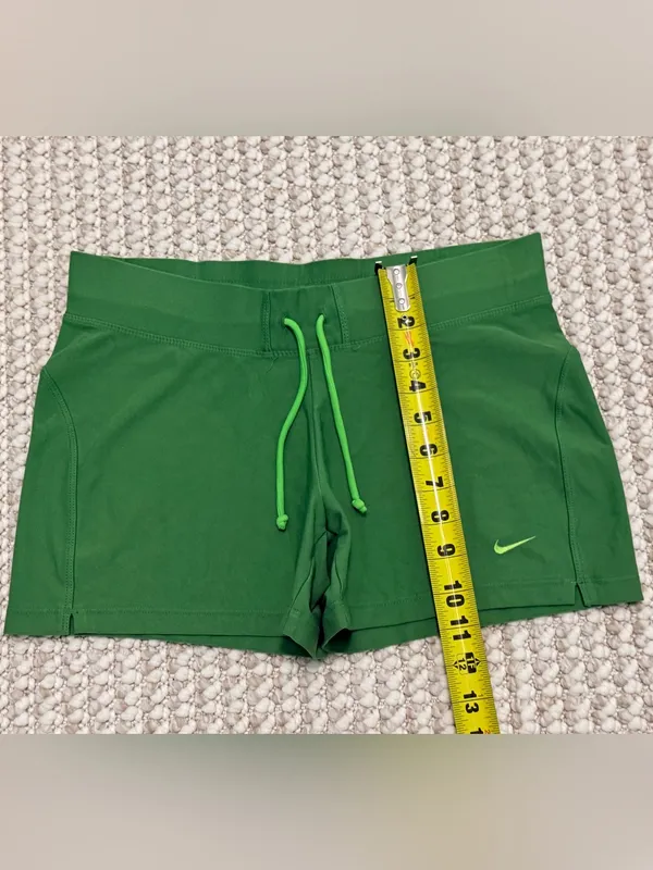 NIKE Vintage dri fit athletic shorts size Small y2k green - Image 7