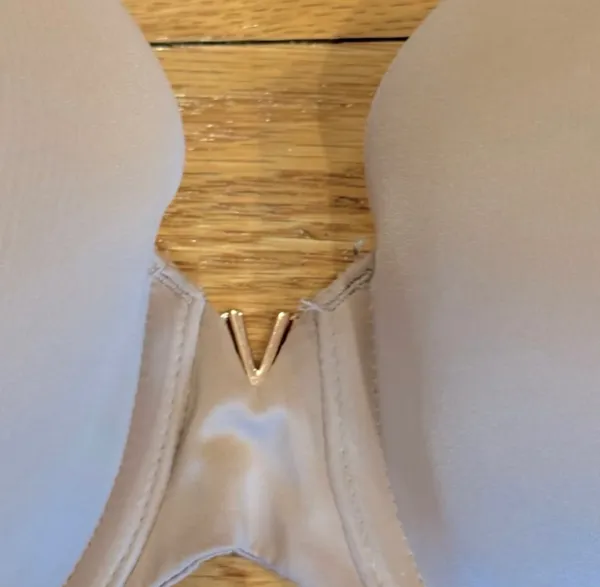 Victoria’s Secret Strapless Push Up Bra Nude Tan Plunge 34DD - Image 2