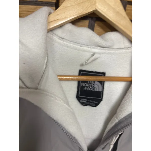 The North Face White Fleece Polartec Jacket Size‎ Medium - Image 6