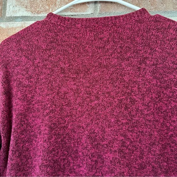 Abercrombie Fitch Open Front Knit Cardigan Women’s Small Berry Pink Long Sleeve - Image 8