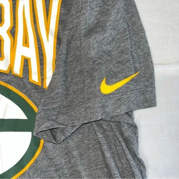 Nike T-Shirt Women's Gray Green Bay Packers XL NFL Football - Image 3