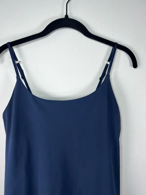 Abercrombie & Fitch Traveler Mini Dress Navy Lined Stretchy Golf Pickleball Sz M - Image 2