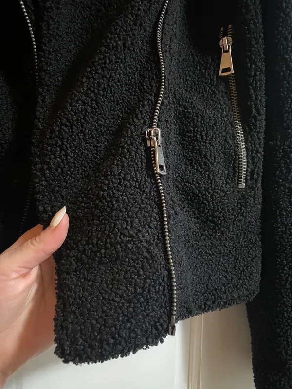 Vici Moto Style Sherpa Jacket - Image 5