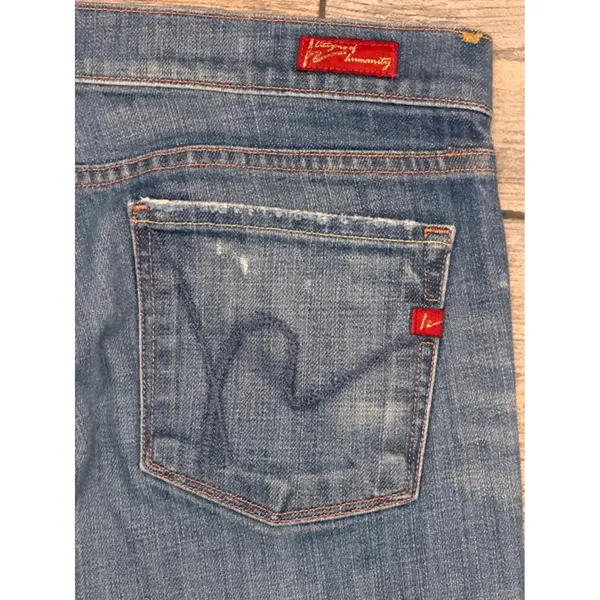 Citizens of Humanity Kelly 001 Low Rise Bootcut Jeans Blue Size‎ 29 USA Y2K Crop - Image 12