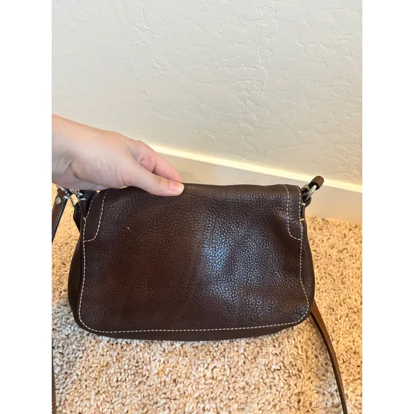 Coach Legacy Crossbody Brown Pebbled Leather Turnlock Flap Bag 10888 Vintage Y2K - Image 7