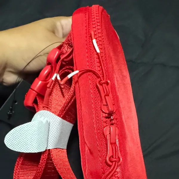 Fabletics Red Zip Travel Pouch Bag | New With Tags - Image 9