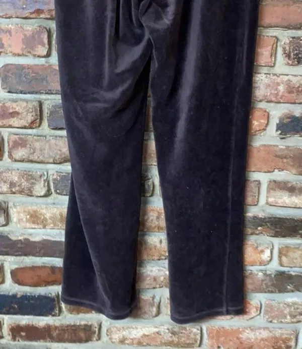 Westbound Brown Velour Flare Leg Track Sweat Pants Women's Size Medium - Image 8