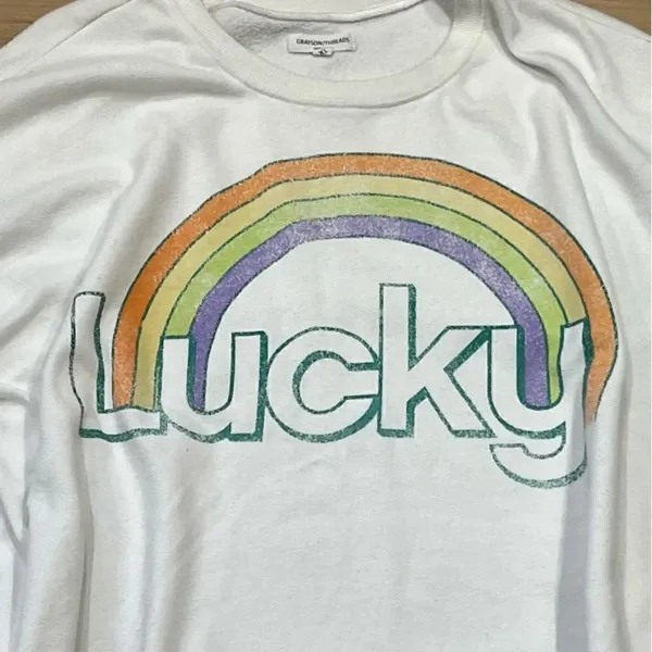 Grayson Threads Lucky Cropped Sweatshirt Women’s XL - Image 4