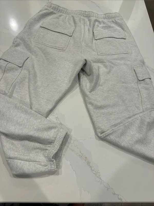 Aritzia TNA Sweatfleece Cozy Fleece‎ Mega Fit Cargo Pants Black Women’s XL - Image 5