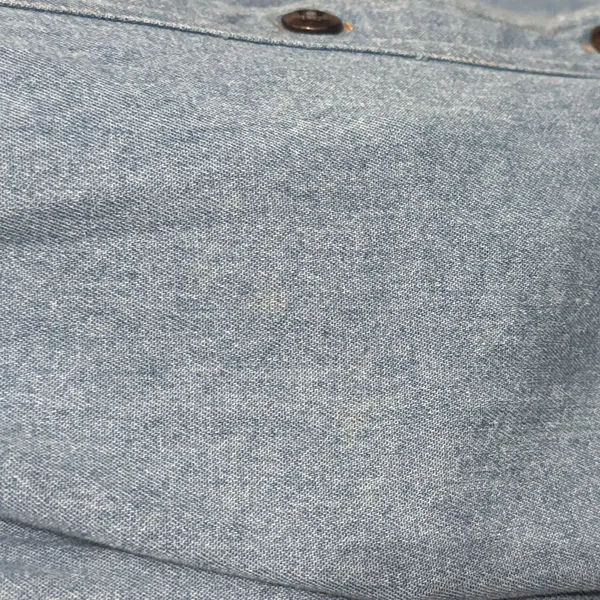 Vintage 90s‎ Denim Button Down Midi Dress Cottagecore Minimalist Prairie Western - Image 8