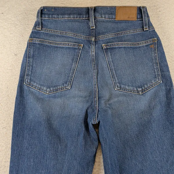 Madewell The Perfect Vintage Straight‎ Jean NG251 High Rise Blue Denim Womens 26 - Image 8