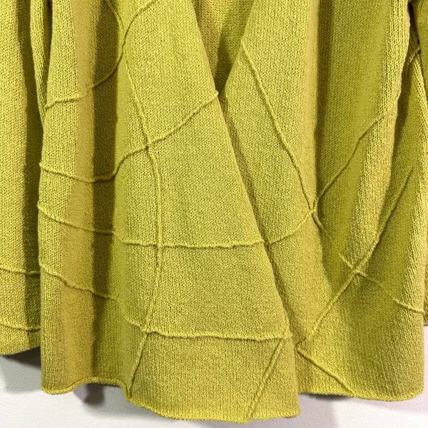 Beyond Threads Green Knit Open Front Sweater Size M - Image 5