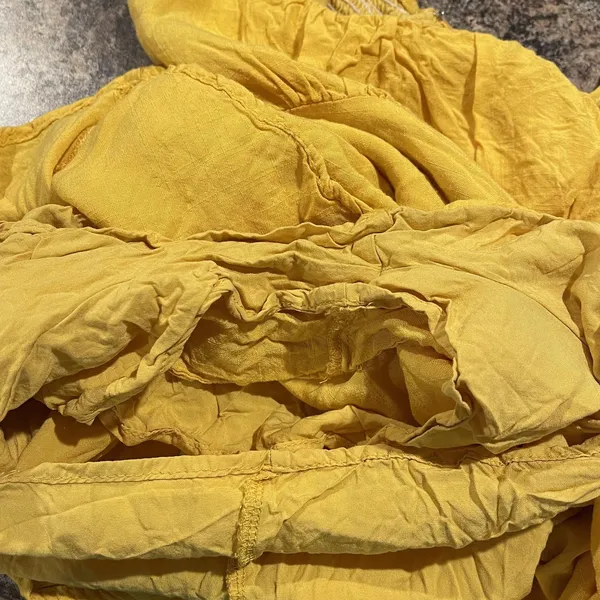 Urban Outfitters Romper Cottage Y2K Boho Preppy Retro Minimalist Yellow Medium - Image 4