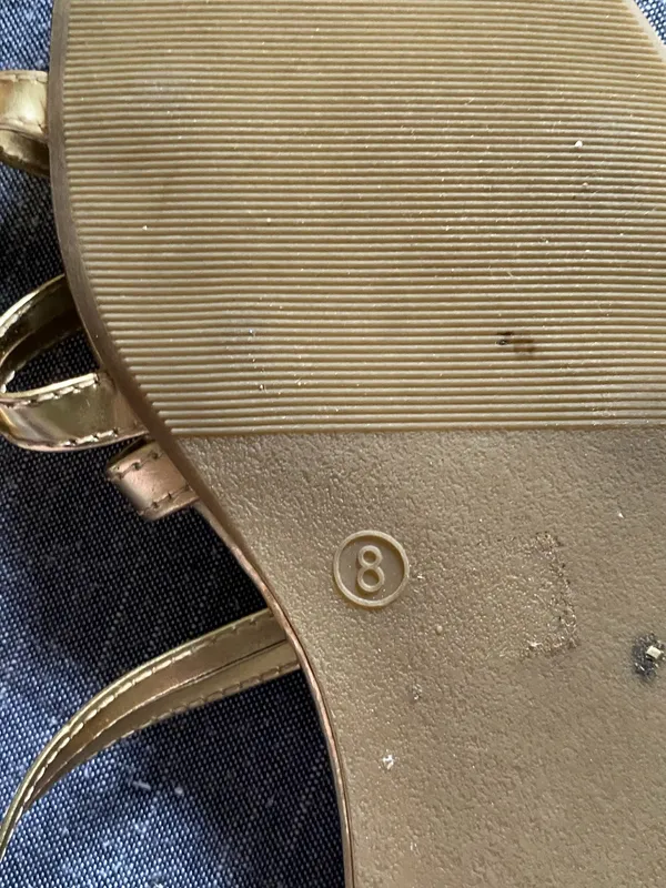 Old Navy Gold Sandals - Image 3