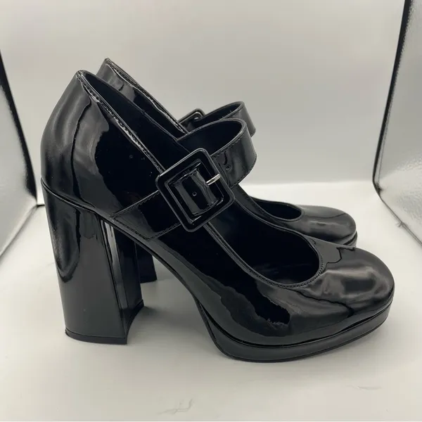 Madden Girl Ursulla black patent leather mary jane platform shoes Size 7.5M - Image 11