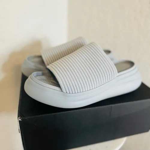 Rag & Bone Brixley Knit Slide Sandal, Gray/Blue, Size‎ 10 (Euro 40), NWT - Image 9