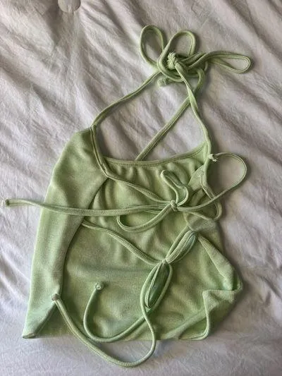 Edikted Keke Tie Back Top Lime (part of a set) !!skirt listed on my account!! - Image 6