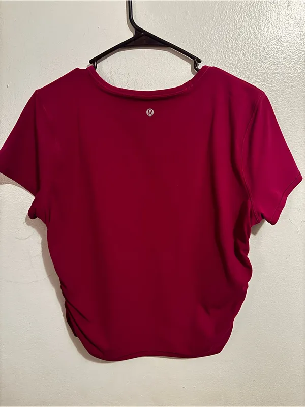 Lululemon tee - magenta color - Image 2
