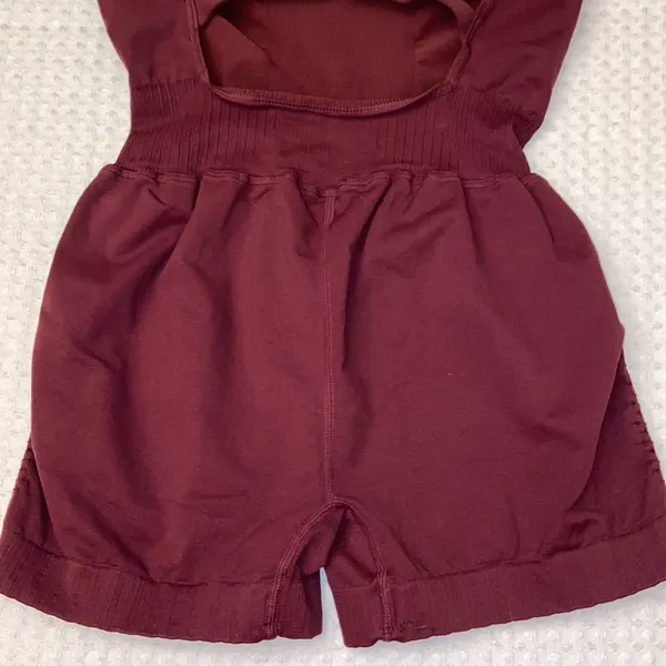 Free People Movement NEW! Movement X THE CLASS GOOD KARMA XS/S Runsie Shorts Onesie - Image 7