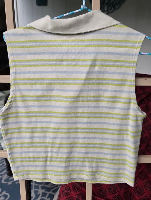 Disney Lilo and Stitch Striped Polo Sleeveless t-shirt Cropped - Image 4