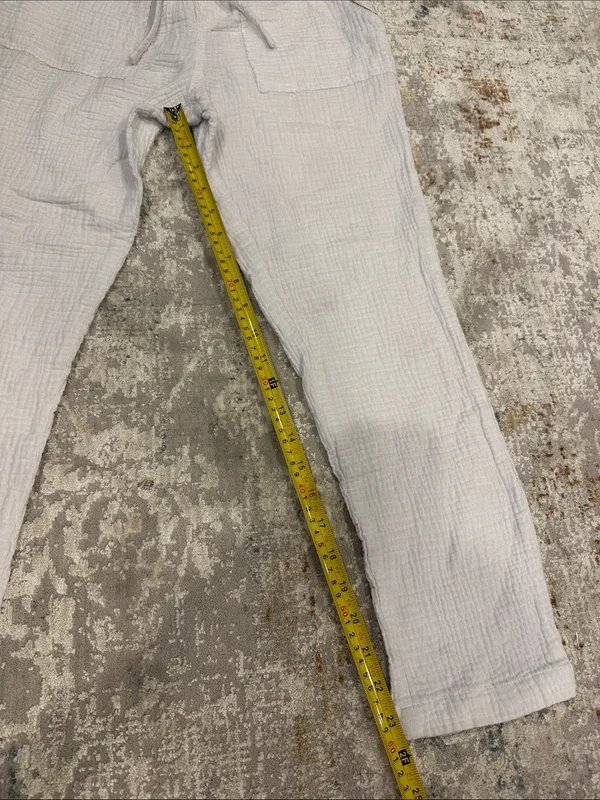 White Cotton pants Size XS - Image 6