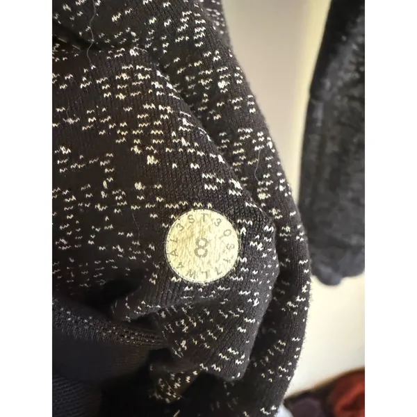 Lululemon Define‎ Jacket Size 8 Black White Space Dye Static Full Zip Athletic - Image 2