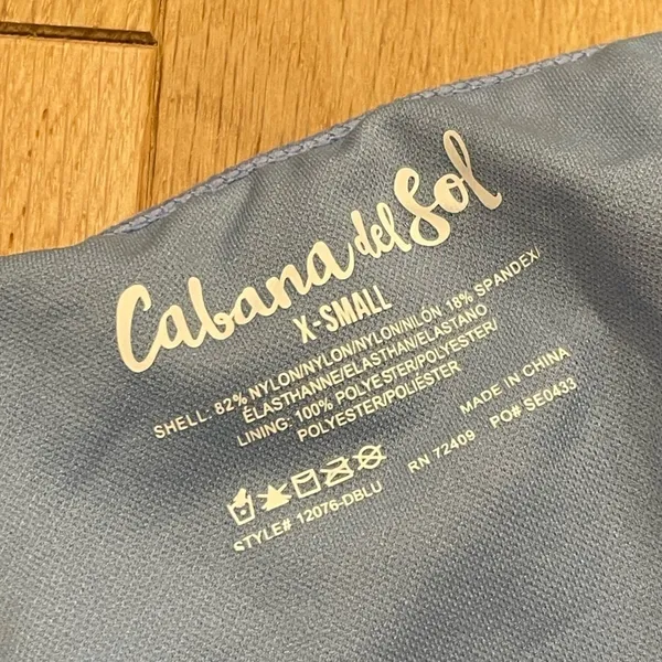NWT Cabana Del‎ Sol Underwire Bra Style Bathing Suit 2 piece Cheeky Bikini Sz XS - Image 4
